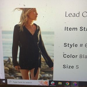 Free People Lead on blazer skort romper